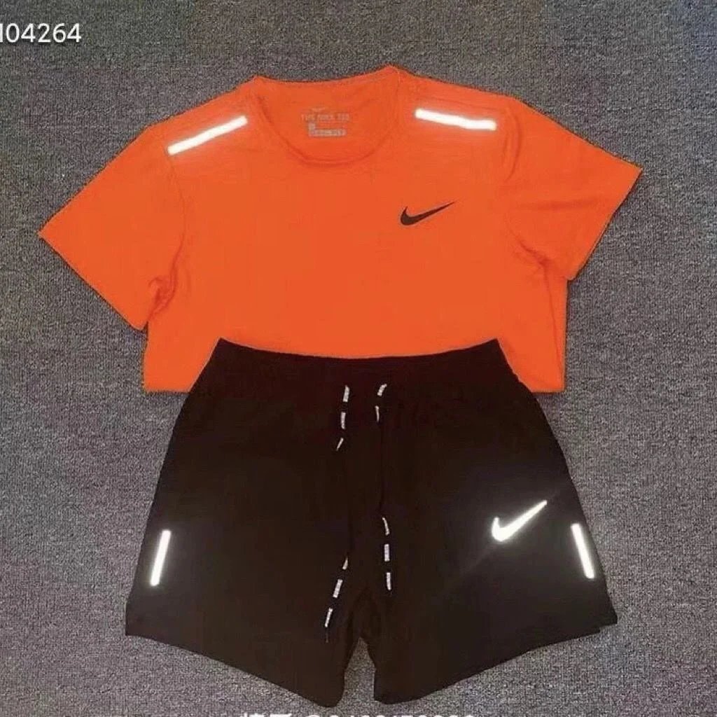 Nike Reflective Running T-Shirt Orange - 13