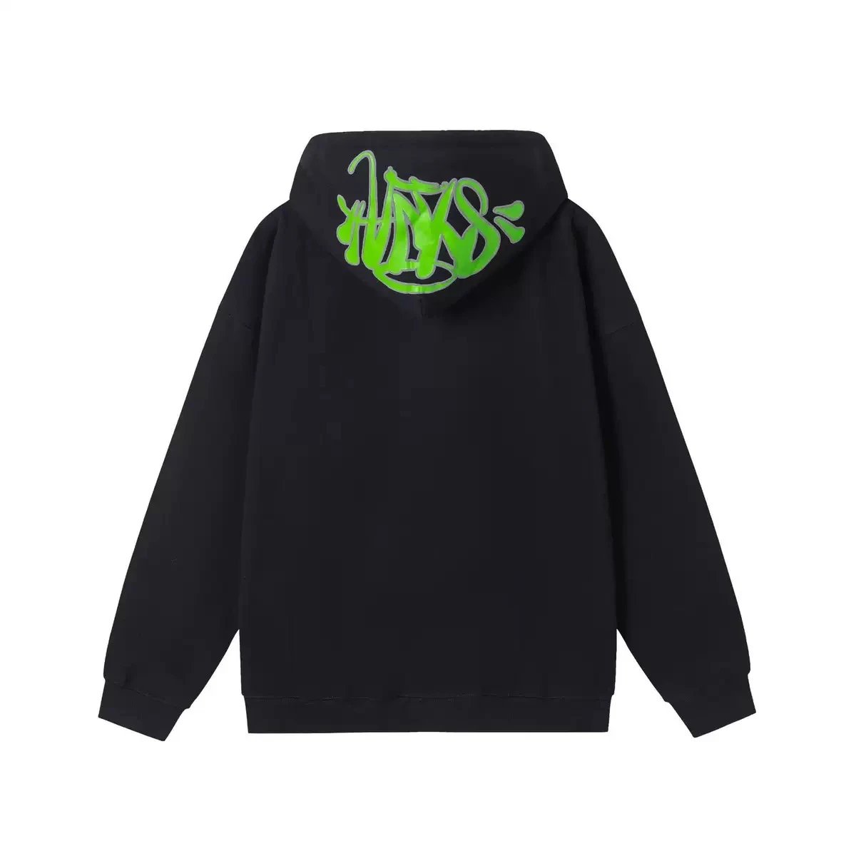 1 black and green hoodie