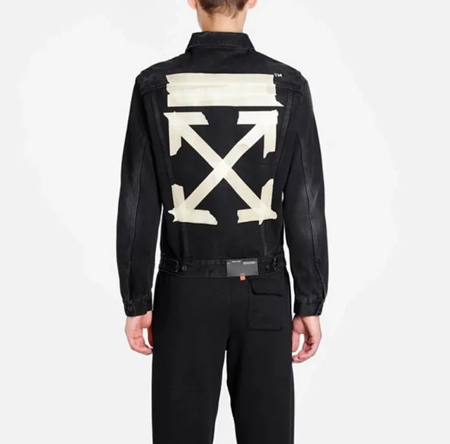 Off-White Jackets Arrow Print Denim Jacket product detail image 10