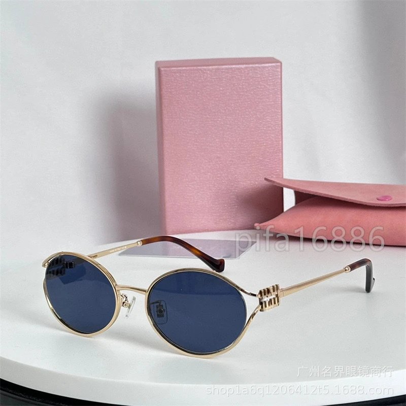 Gold Frame Blue Lens