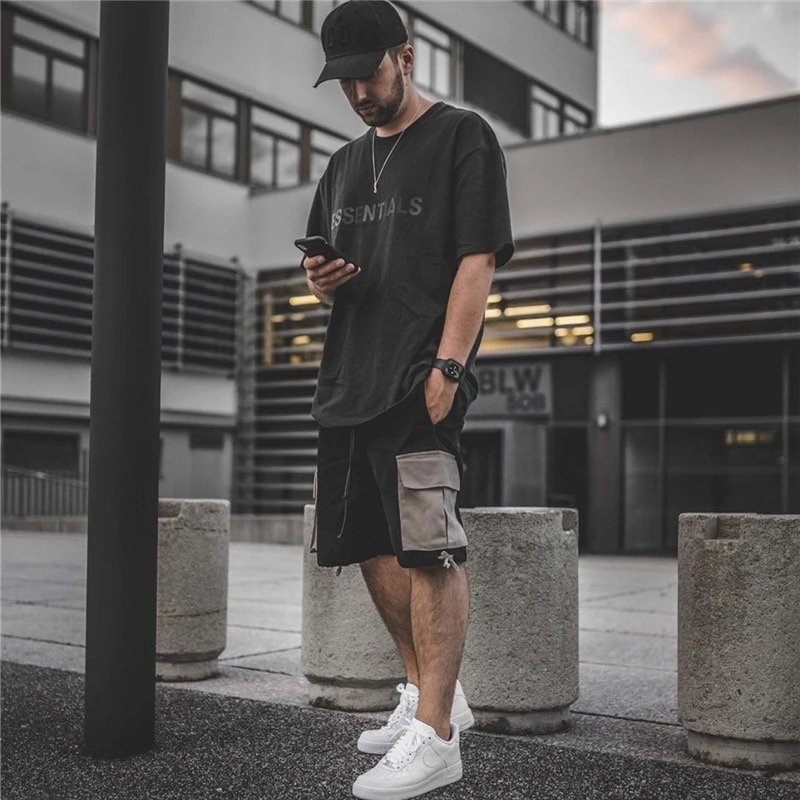Essentials Logo Print White T-Shirt - 4