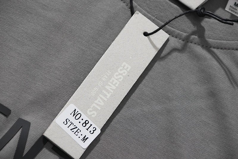 Essentials Logo Print White T-Shirt - 7
