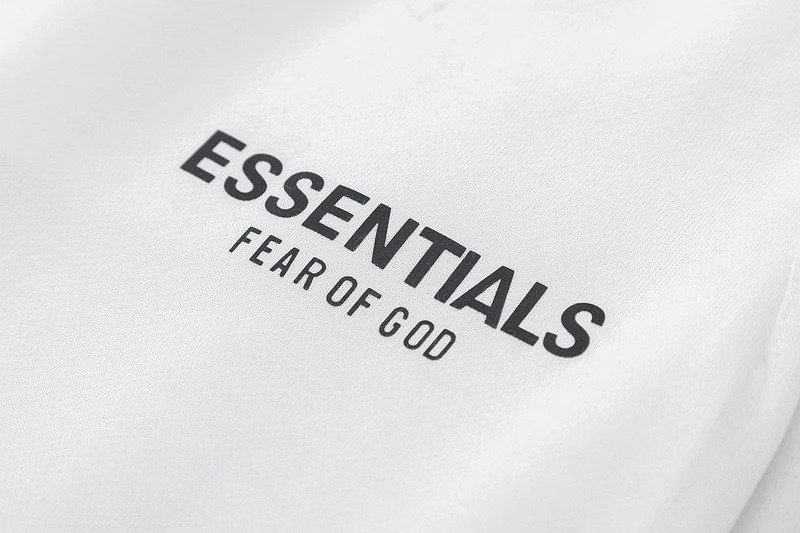 Essentials Logo Print White T-Shirt - 16