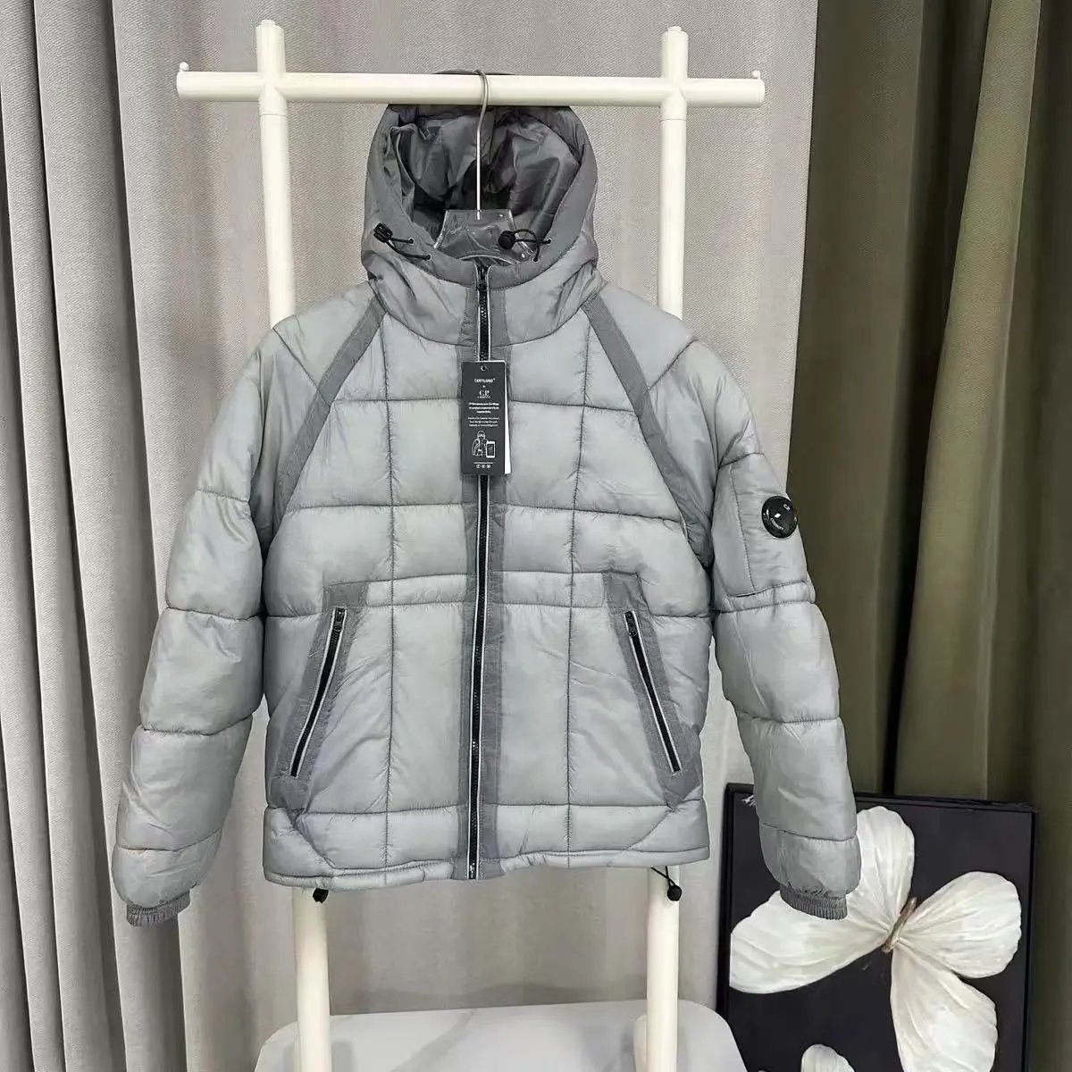 silvery white