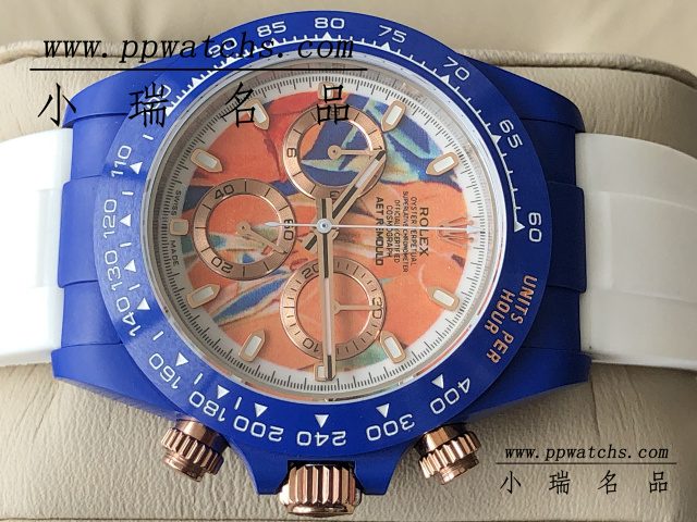 【AET 定制款】蓝色陶瓷壳迪通拿，4130机芯