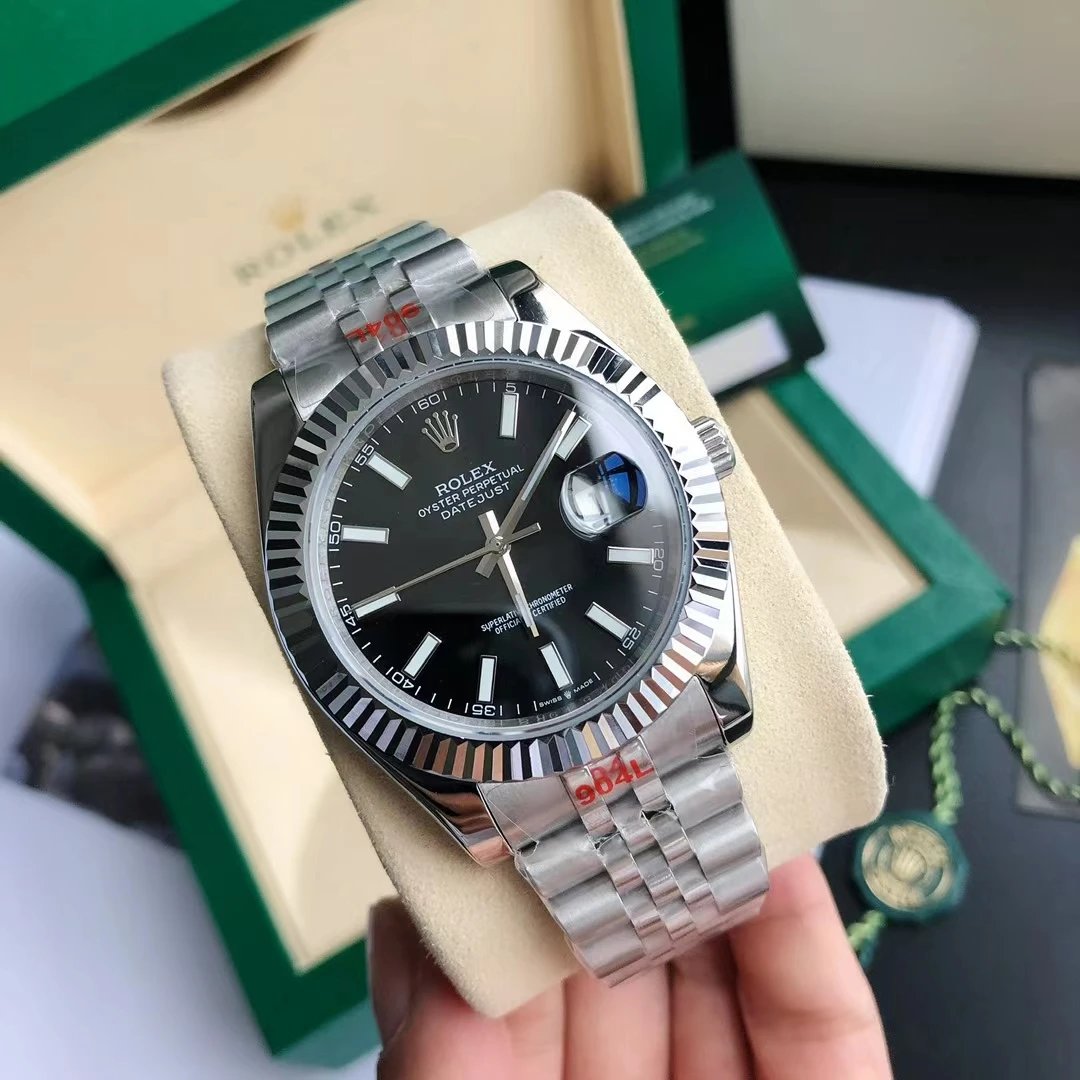 [DX105-6] watch Lao sapphire couple watch steel band watch men's business mechanical watch birthday gift mechanical watch men's