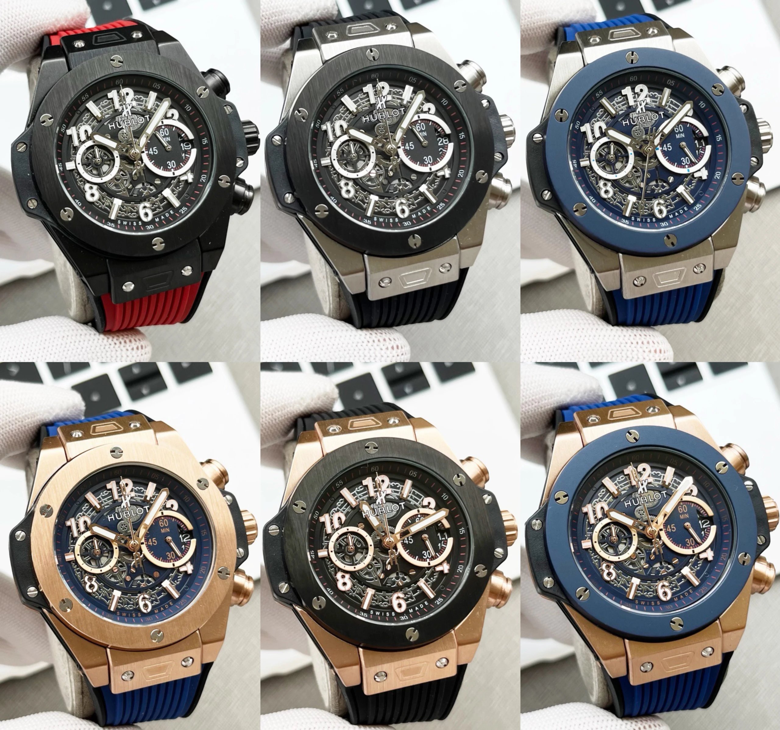 【 Special Offer 】 Hublot BIG BANG VK Chronograph Quartz Watch 46mm Quartz Watch Tape Watch Men's Birthday Gift Xintai Electronic Watch Night Light Calendar Men's Watch Sports Watch Men's Watch Anti Sailor Watch Box Electronic Watch
