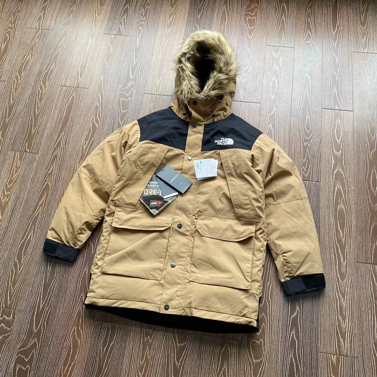 THE NORTH FACE Mountain Down Coat TNF日本北面毛领长款羽绒服19AW