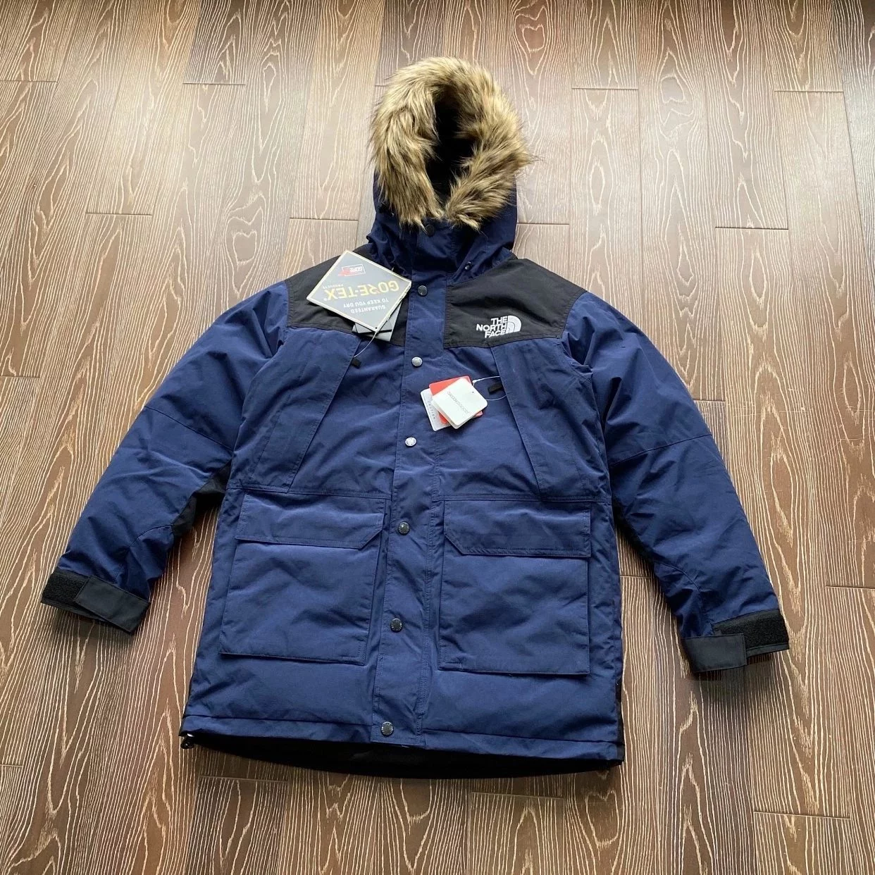 THE NORTH FACE Mountain Down Coat TNF日本北面毛领长款羽绒服19AW