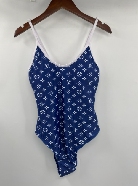 Louis Vuitton Monogram Print One-Piece Swimsuit