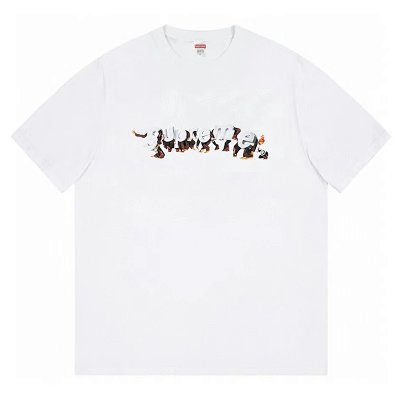 Supreme brand themed short-sleeved T-shirts - rep koszulki