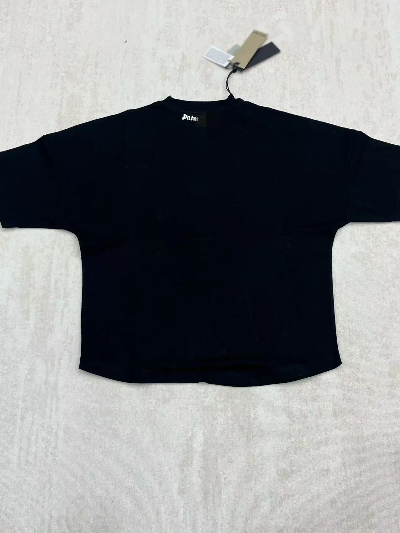 Palm Angels Classic Logo Over Tee Black White