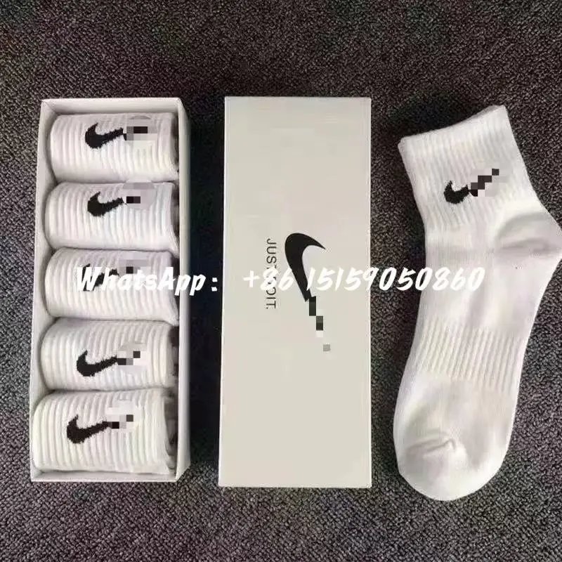 男女袜子跑步纯棉中筒袜夏季ins盒装长袜篮球运动潮防臭百搭高筒