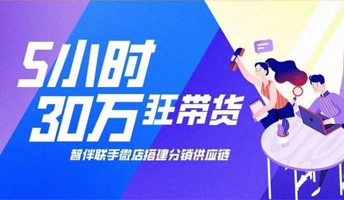 5小时狂带货30万!智伴联手微店搭建分销供应链