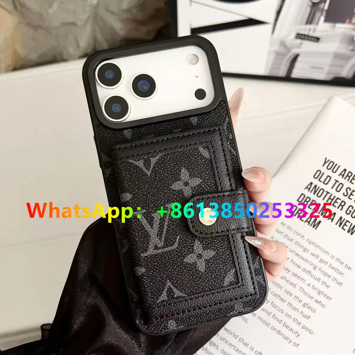 Real pickup bag (black flower)