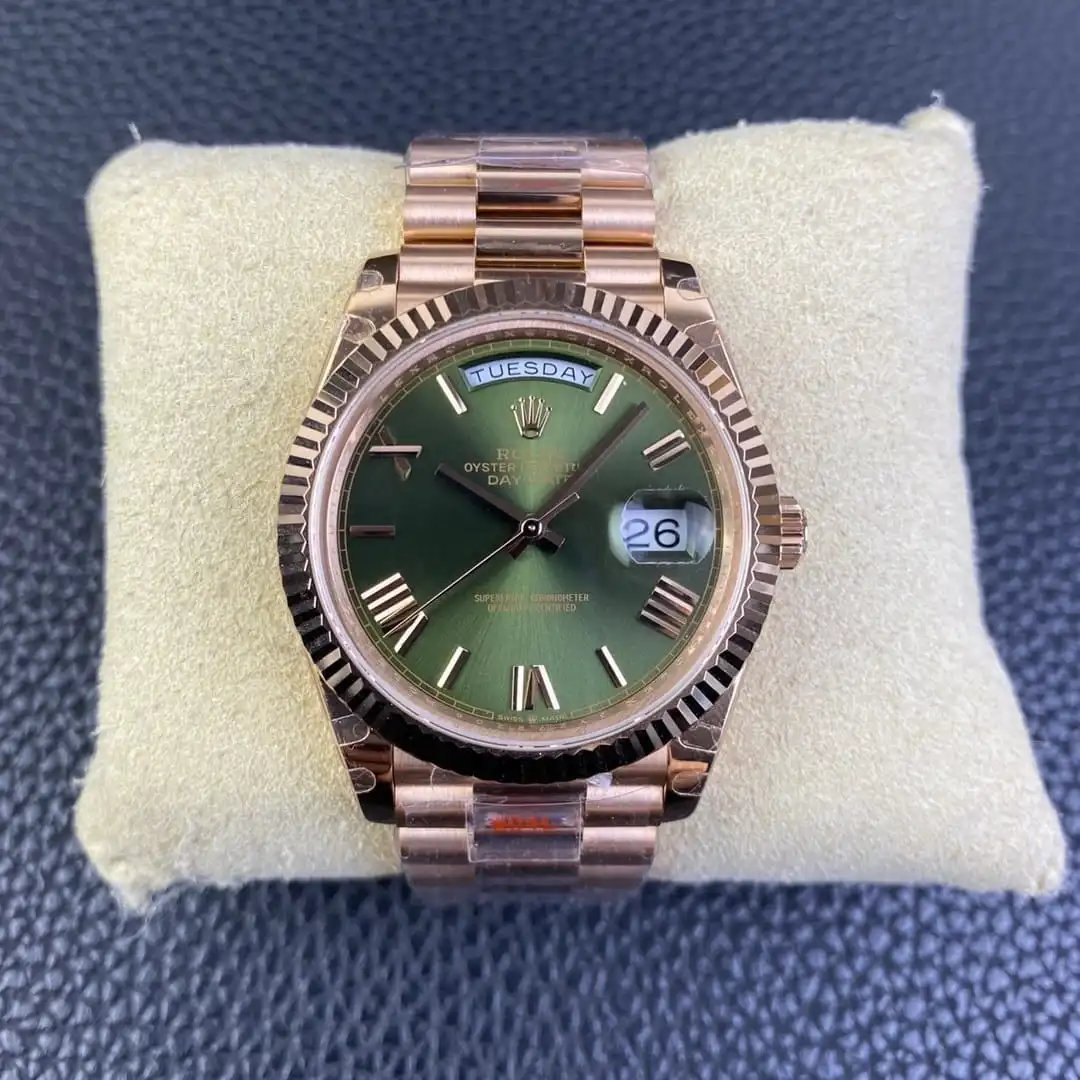 Rose Gold Green Rose