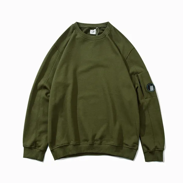 C.P. Company Goggle Sweatshirt Light Gray Hoodie - 11