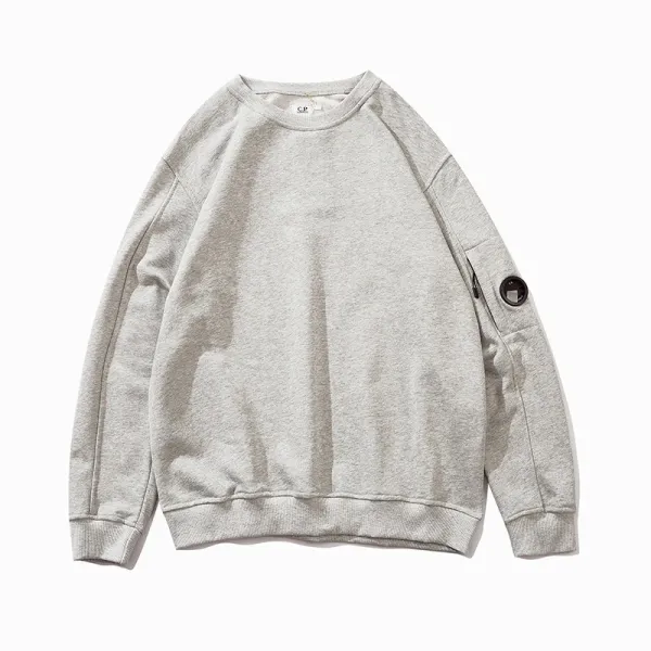 C.P. Company Goggle Sweatshirt Light Gray Hoodie - 1