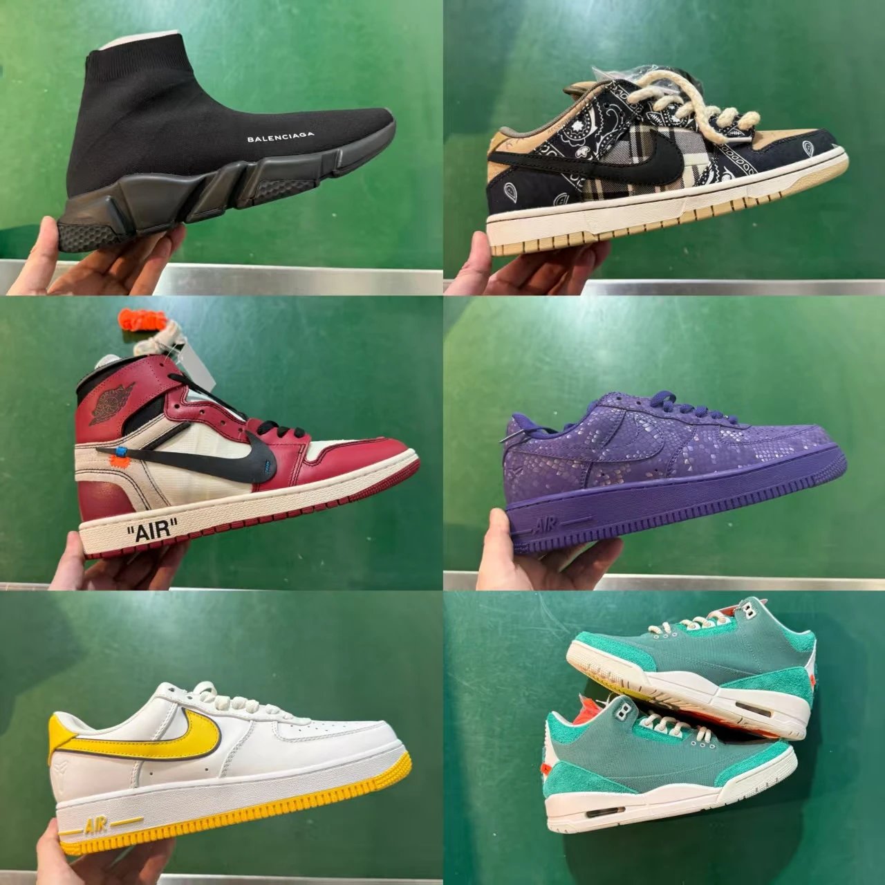 【Limited Time】Authentic OWF Export Factory Direct Special - Sock Shoes / Air Force Collaborations / AJ Collaborations - Multiple Styles Available