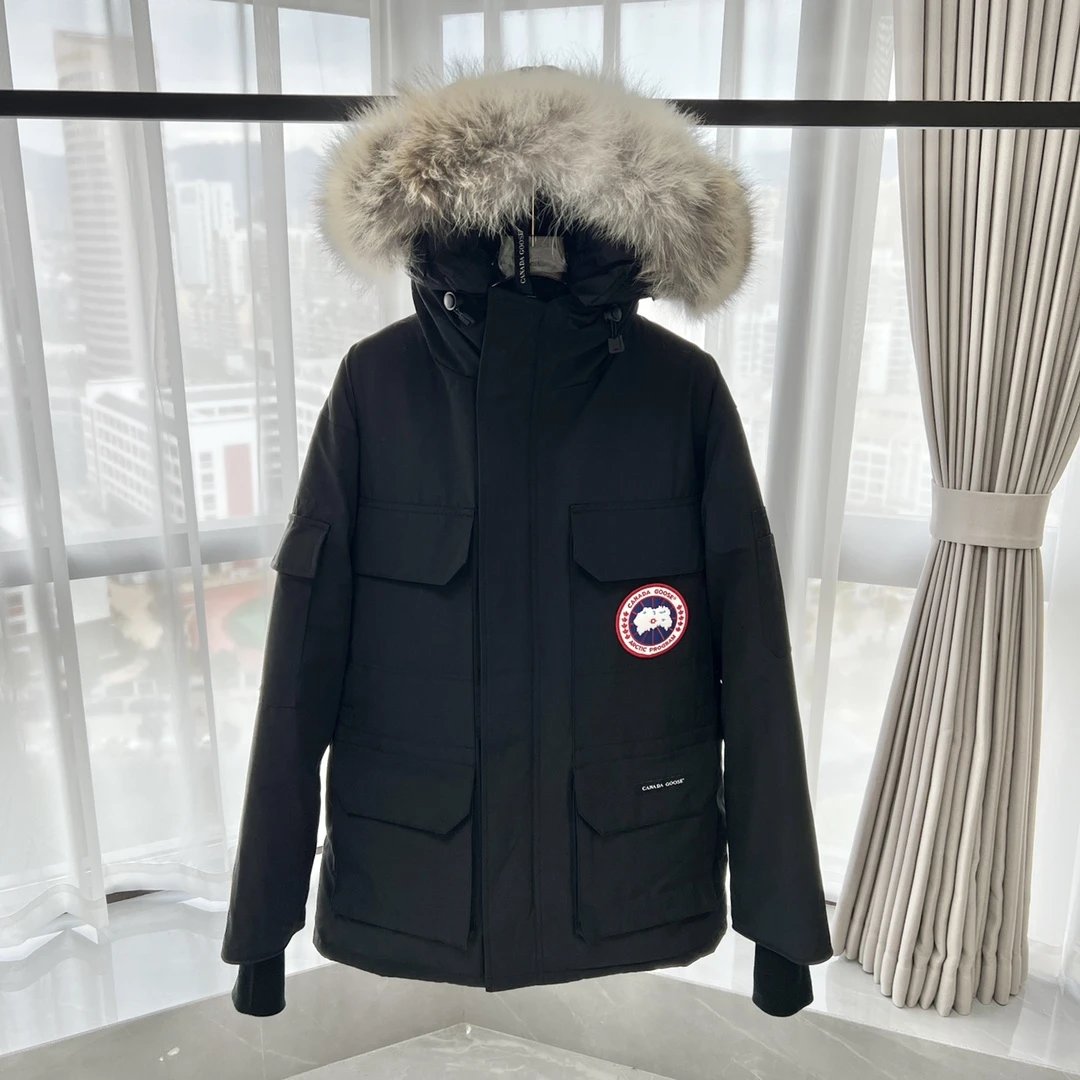 Canada Goose Expedition Parka Black with Removable Fur Trim Parka