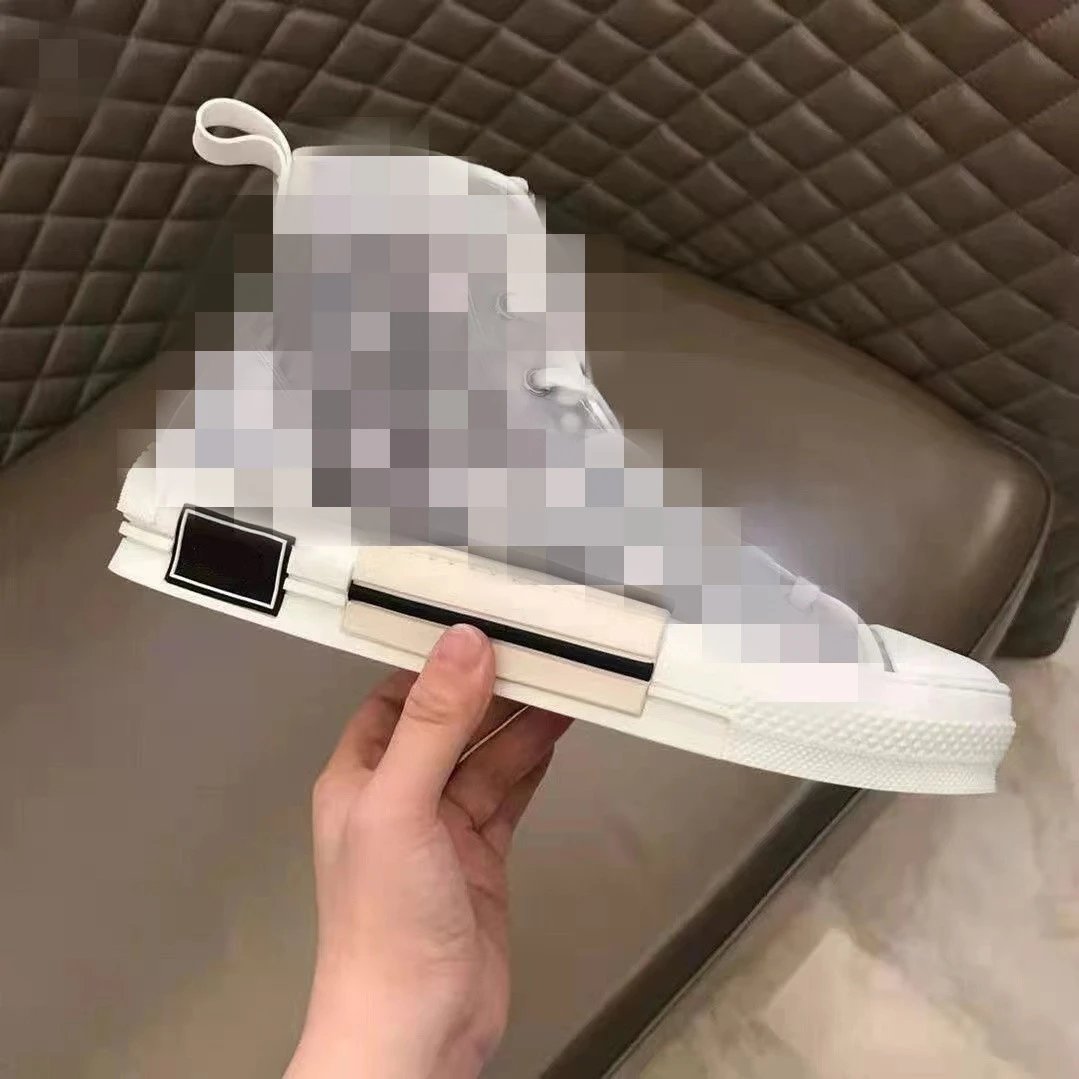Dior B23 Oblique Print White Sneakers - 2