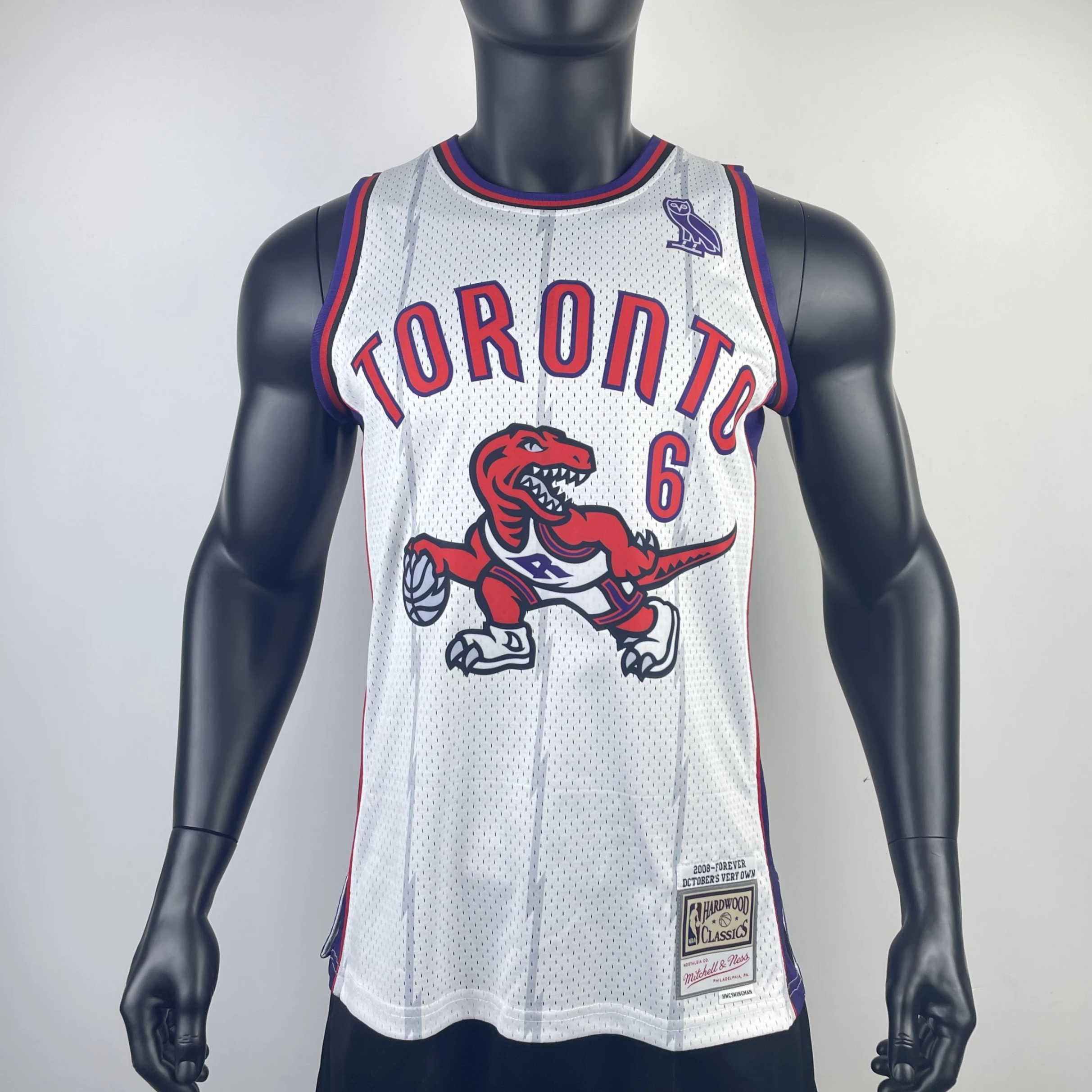 Mitchell & Ness Toronto Raptors OVO Drake 6 Hardwood Classics Jersey White