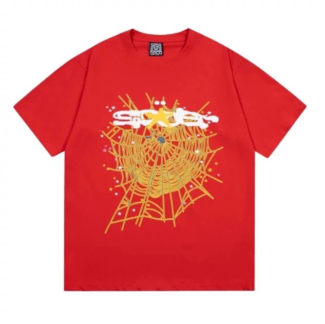 Sp5der Spiderweb Graphic Tee Red