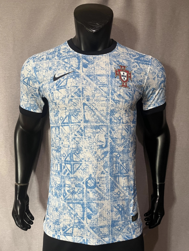 Portugal National Team Nike Away Jersey White Blue