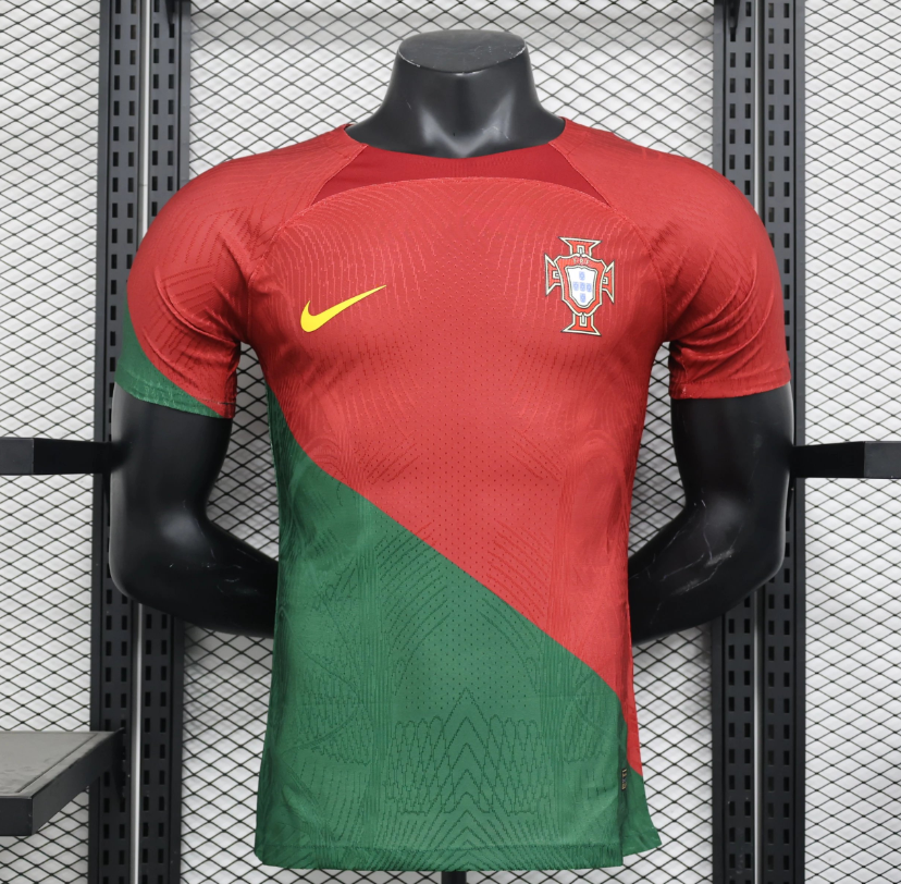 Portugal Nike Soccer Jersey Red Green Home