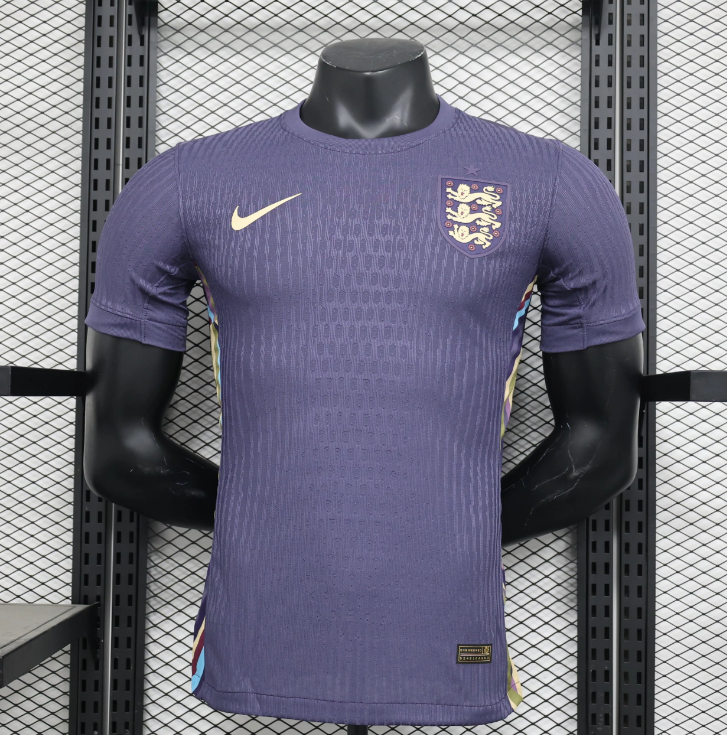 England Nike Soccer Jersey Purple Away Euro 2024