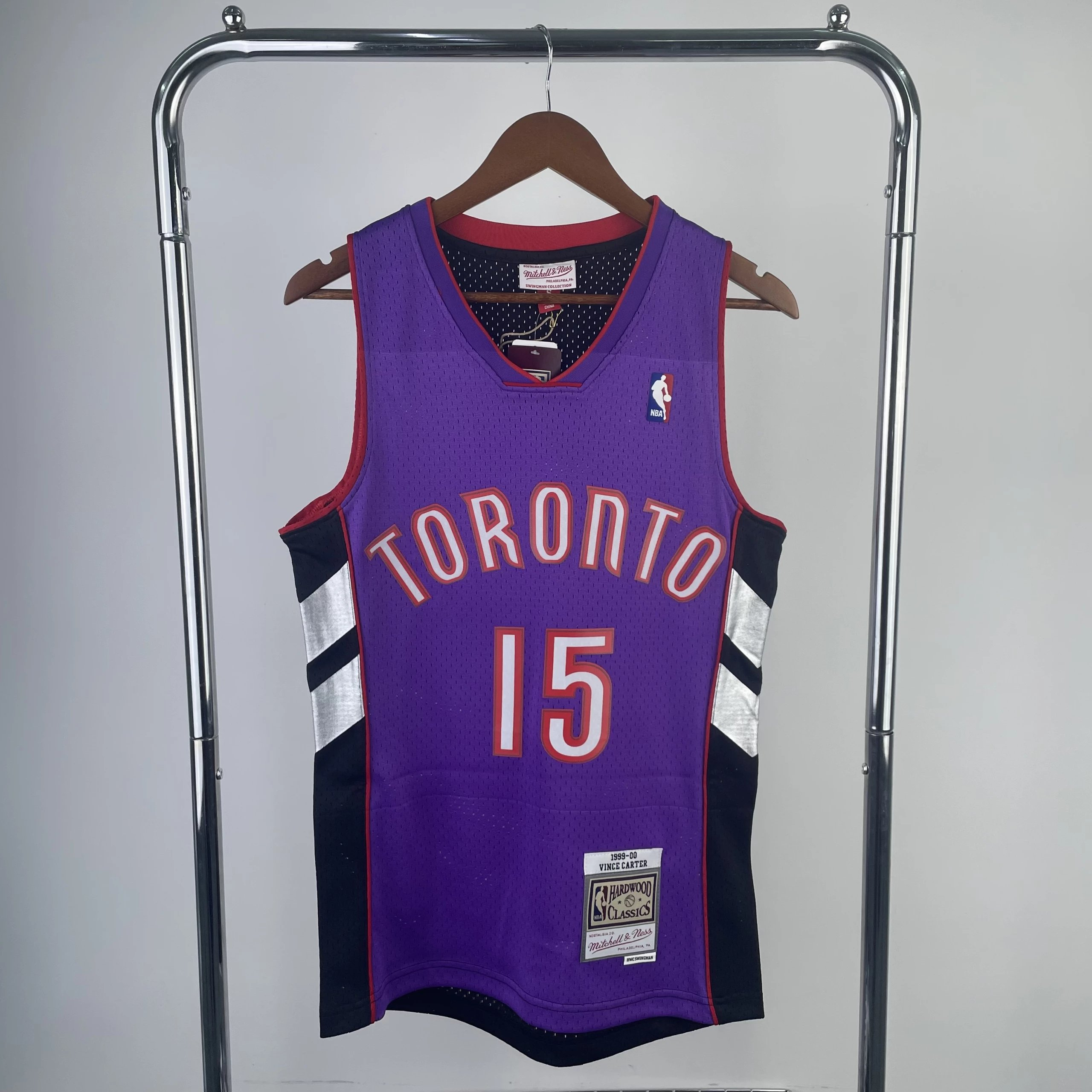 Mitchell & Ness Toronto Raptors Vince Carter 15 Hardwood Classics Jersey Purple