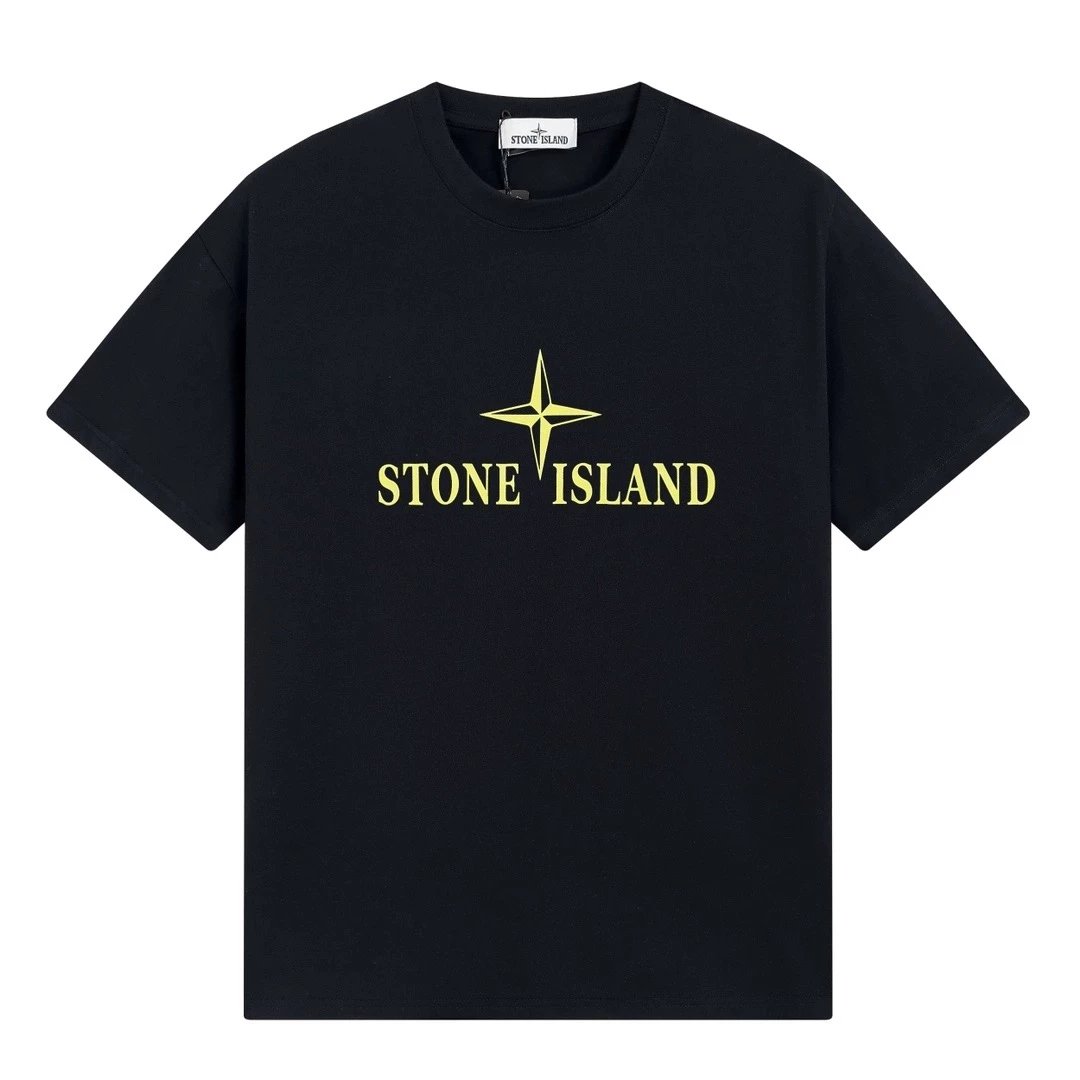 Stone Island Compass Logo Print White T-Shirt - 14