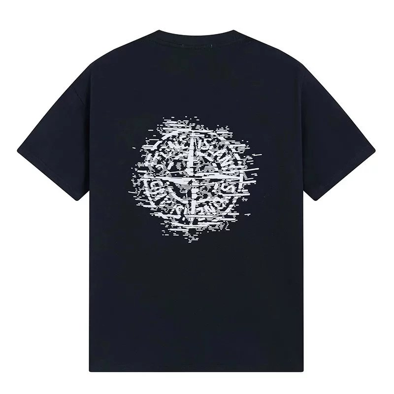 Stone Island Compass Logo Print White T-Shirt - 6