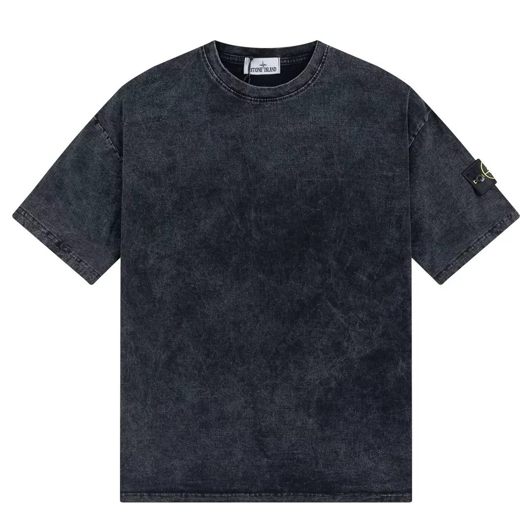 Stone Island Compass Logo Print White T-Shirt - 5