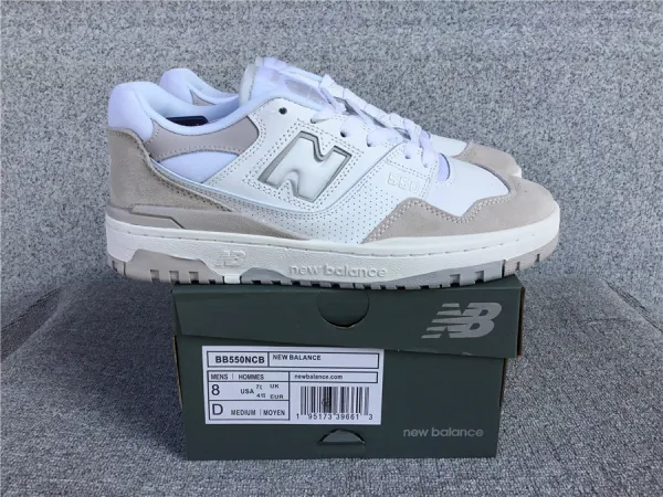 New Balance 550 White Navy Beige Sneakers - 16