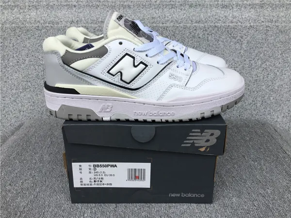 New Balance 550 White Navy Beige Sneakers - 15