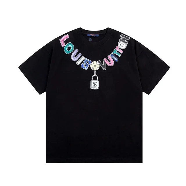 Louis Vuitton T-Shirts Graphic Logo Print product detail image 11