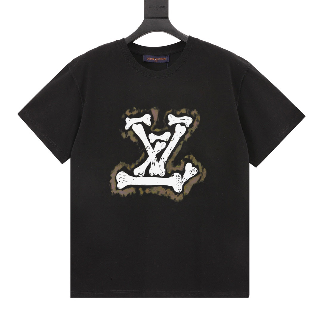 Louis Vuitton x Yoji Yamamoto Black Graphic T-Shirt - 14