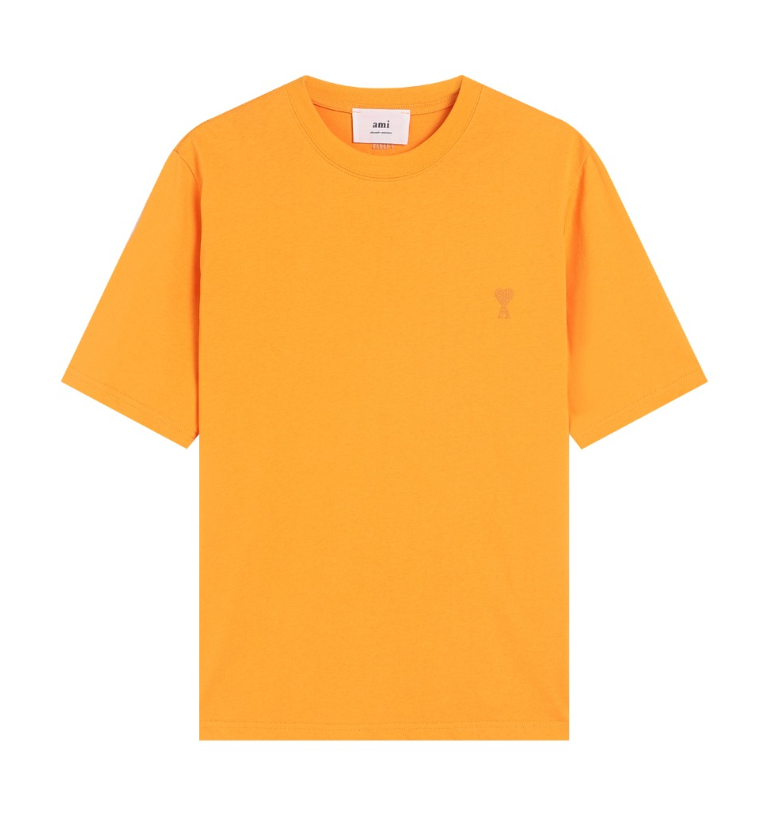 Ami Paris Heart A Logo T-Shirt Red - 13