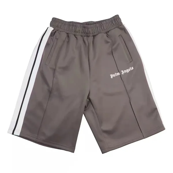 Palm Angels Logo Print Green Shorts - 15