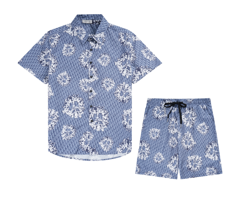 Dior Oblique Shirt/Shorts Set 