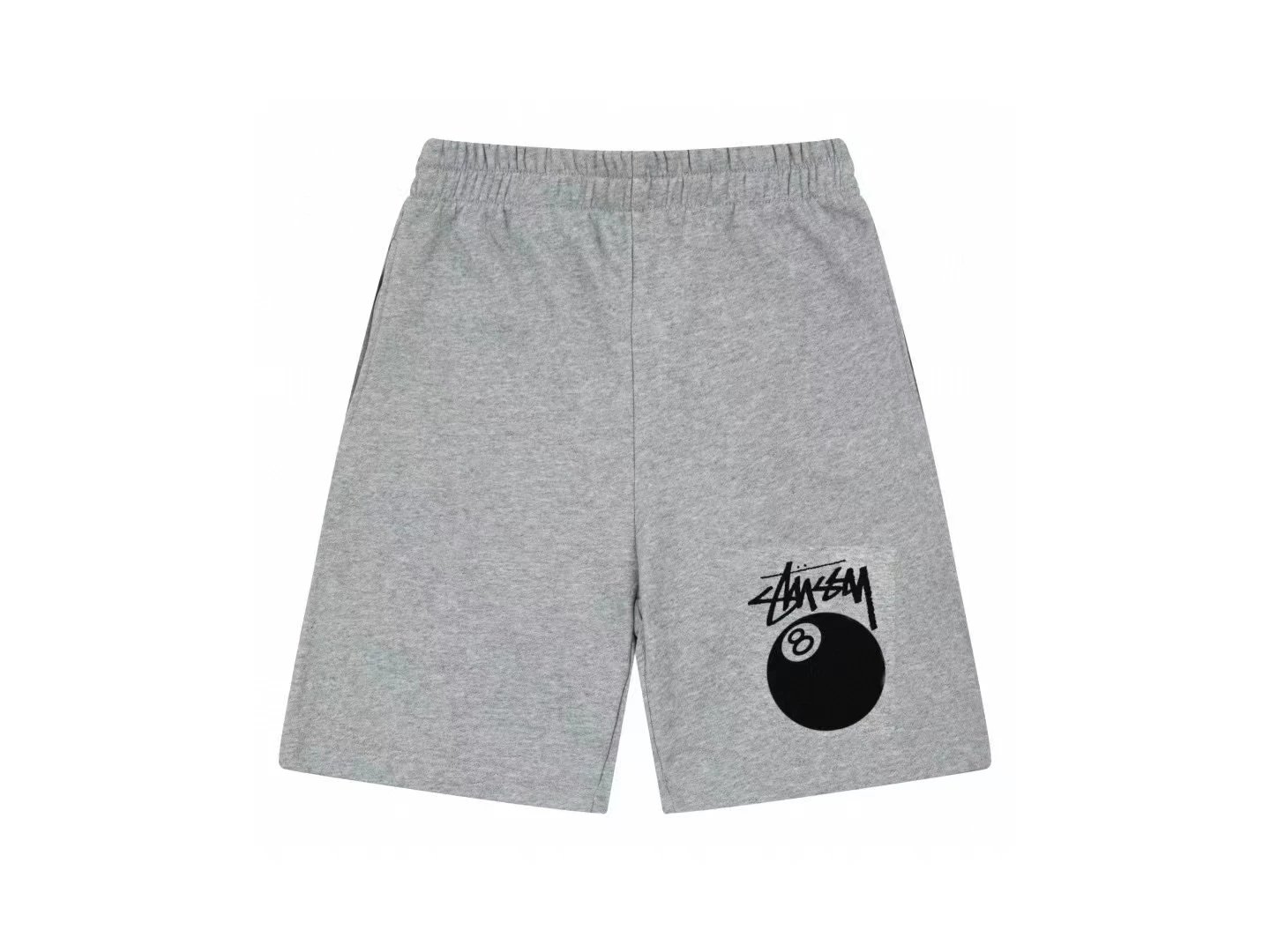 Stussy 8 Ball Fleece Shorts Grey
