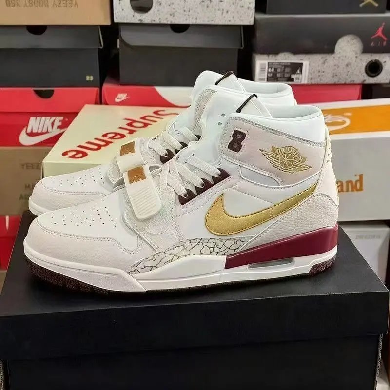 纯原/实拍/高品质/头层/鞋垫刷胶/Air Jordan Legacy AJ312 乔丹最强三合一 蛇年限定 高帮文化运动篮球鞋 男女同款 尺码 36-47.5