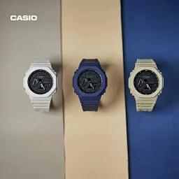 thumbnail for 新品特价！福利秒杀！CASIO 卡西欧 G-SHOCK系列 轻薄八角表盘双显运动户外碳纤维手表GA-2100