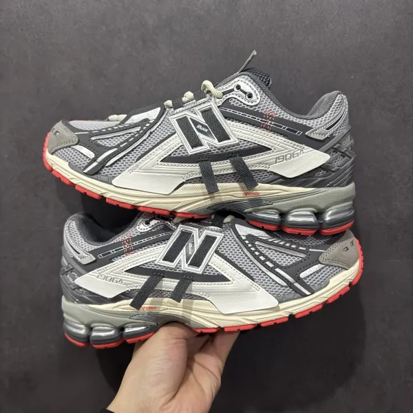 New Balance 1906A Gray Red Running Shoes - 1