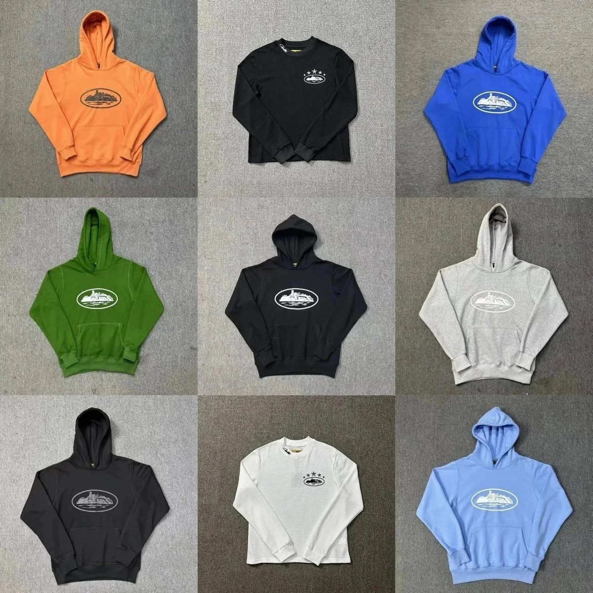 LS88-2025 Evil Home Fashion Short Sleeve Long Sleeve Hoodie Set High Quality