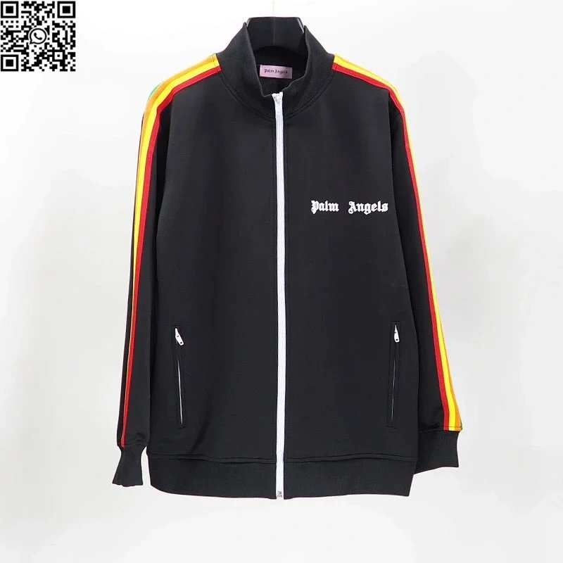 Rainbow Ribbon Black Top*Top quality