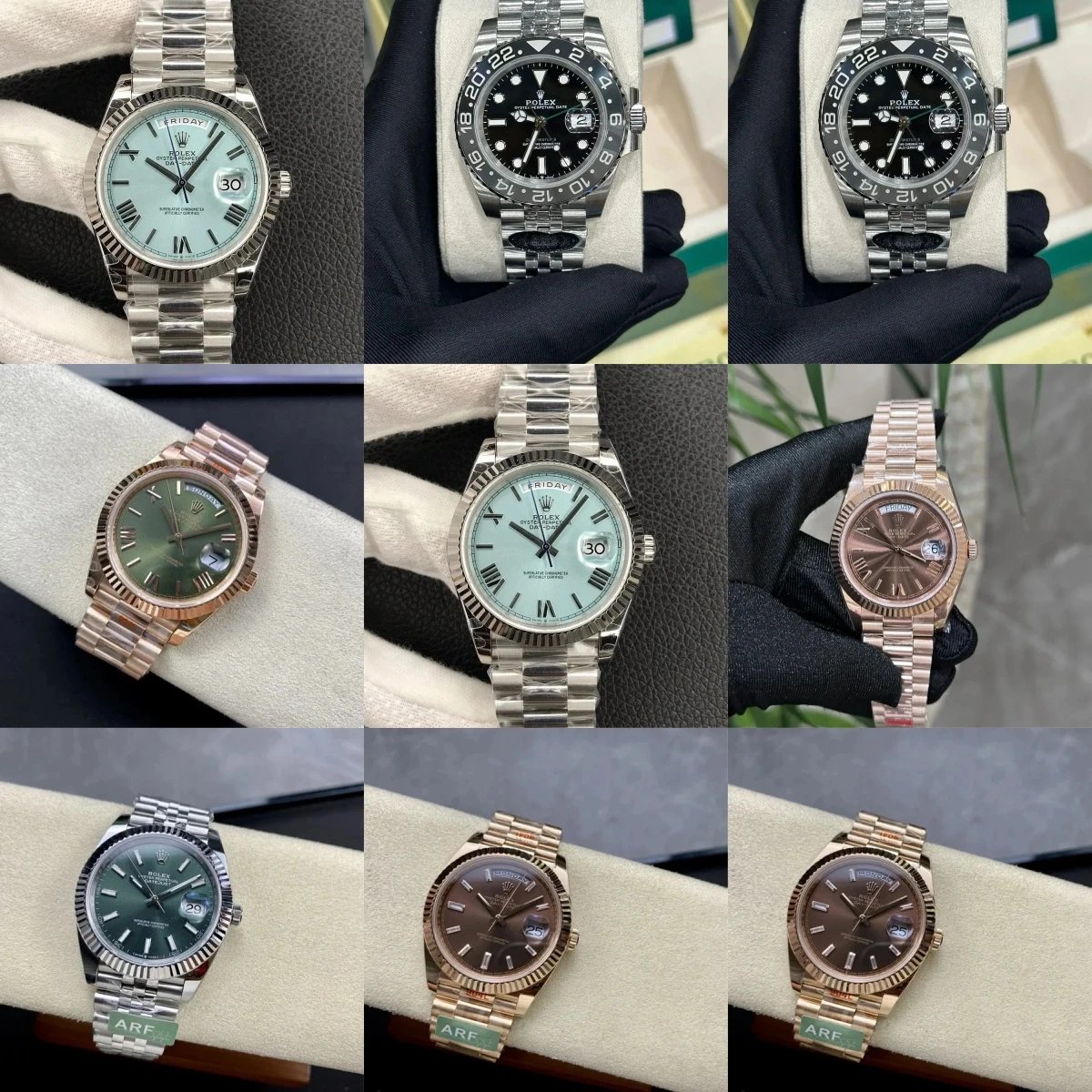 Rolex Oyster Perpetual Day-Date Ice Blue Dial Mechanical Watch Watches - 2