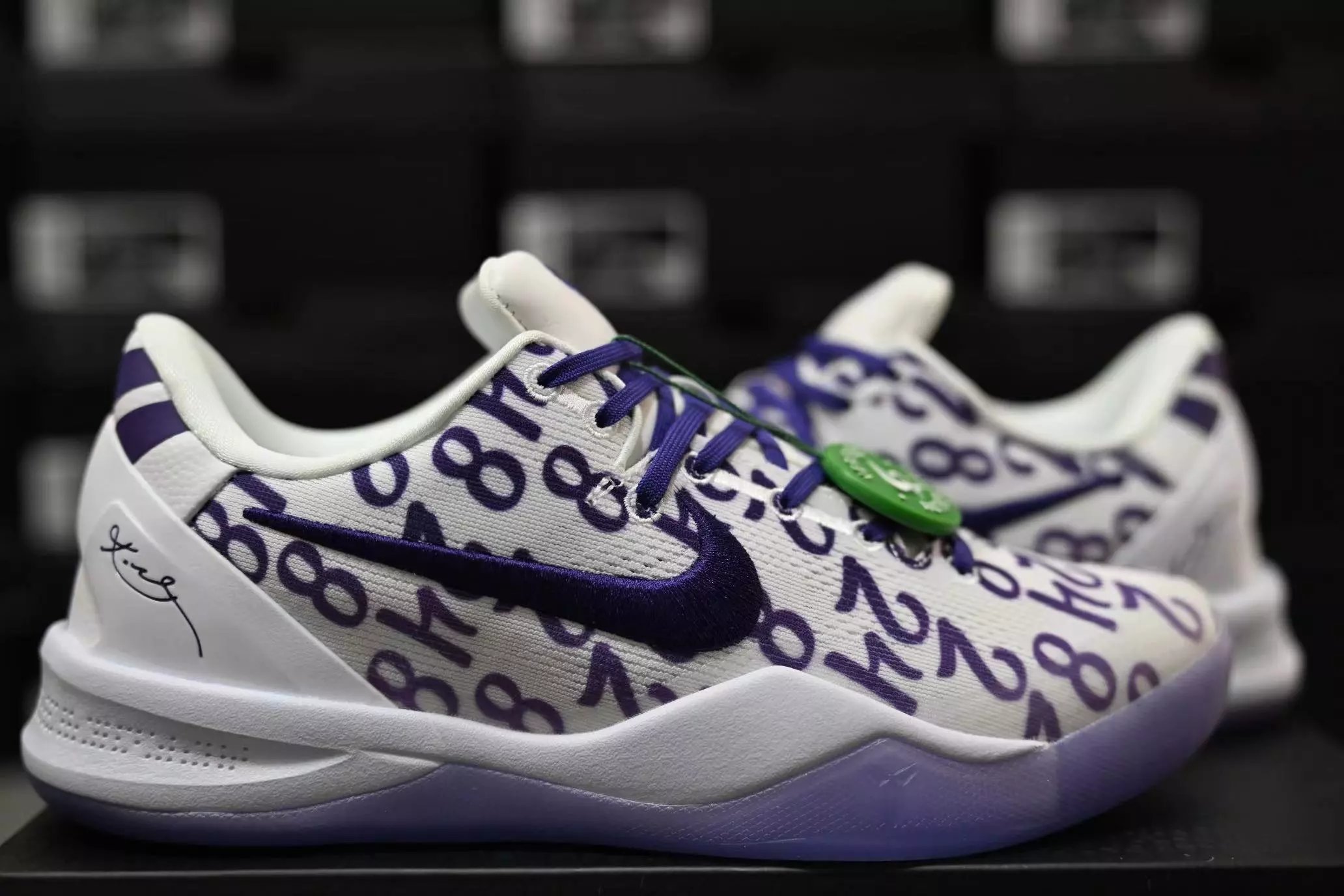 Kobe 8 White and Purple