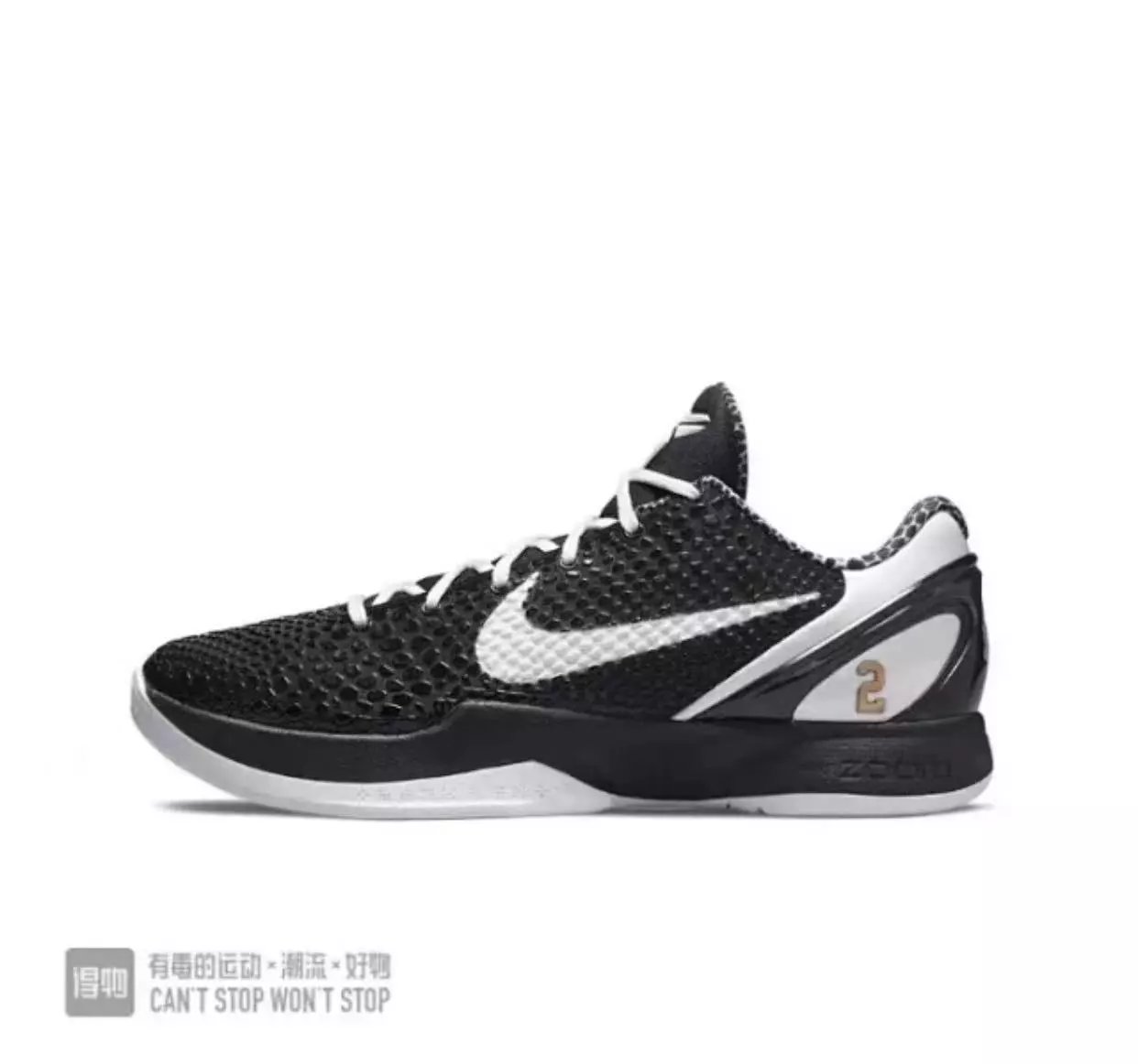 Kobe 6 black and white